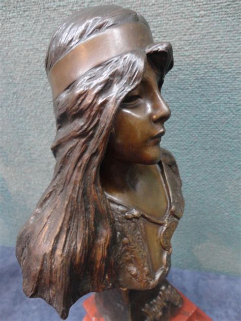 French Bronze Villanis Female Bust 288771