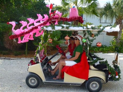 Decorating A Golf Cart For A Parade Black And Red Image