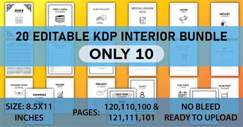 Editable Kdp Interior Bundle Bundle · Creative Fabrica