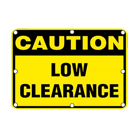 Ts40 Caution Low Clearance Flashing Led Edge Lit Sign Traffic