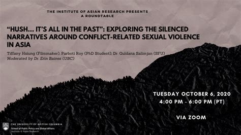 “hush Its All In The Past” Exploring The Silenced Narratives Around Conflict Related Sexual