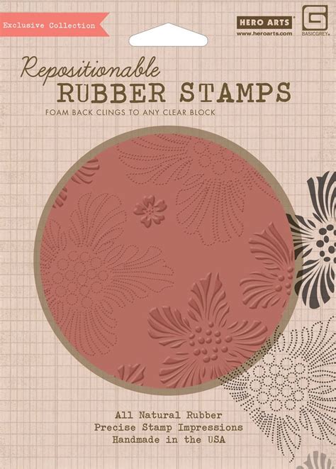 Hero Arts Rubber Stamps Luscious Floral Background Cling