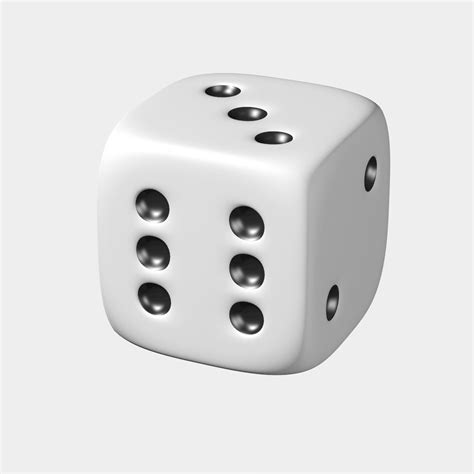 White Dice 3D asset low-poly | CGTrader
