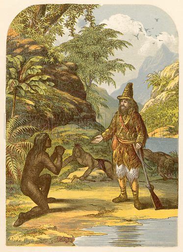 Robinson Crusoe Rescuing Friday From The Savages Stock Image Look And