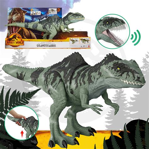 Jurassic World Dominion Strike N Roar Giganotosaurus Mattel