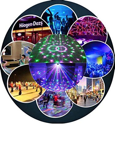 Comwinn Disco Lights Sound Activated Strobe Light Disco Ball Dj Lights