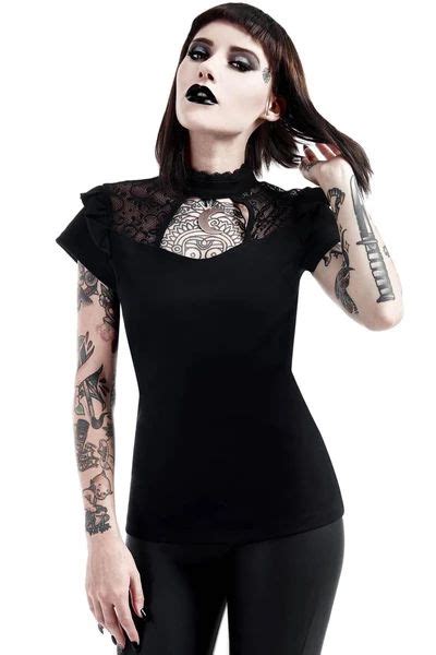 Womens Tops Killstar Us Store Gothic Shirts Women Killstar Clothing Gothic Outfits