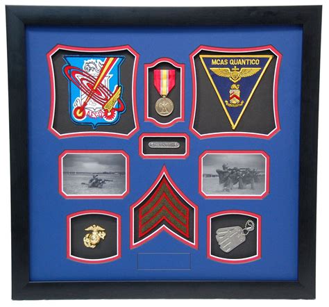 Usmc Wwii Quantico Shadow Box Display Military Memories And More