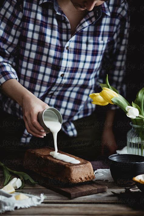 Making Lemon Cake Del Colaborador De Stocksy Tatjana Zlatkovic Stocksy