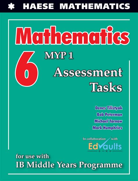 Mathematics 6 Myp 1 Assessment Tasks Haese Mathematics