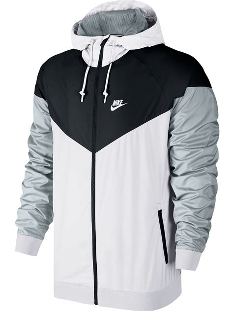 Nike Sportswear Windrunner Mens Hooded Jacket Whiteblackwolf Grey