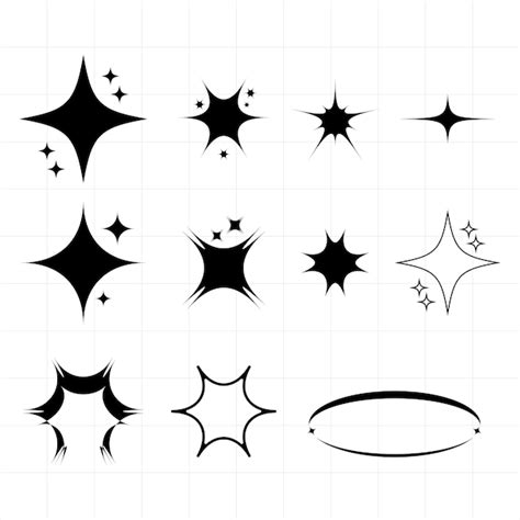 Premium Vector Vector Flat Sparkling Stars Collection