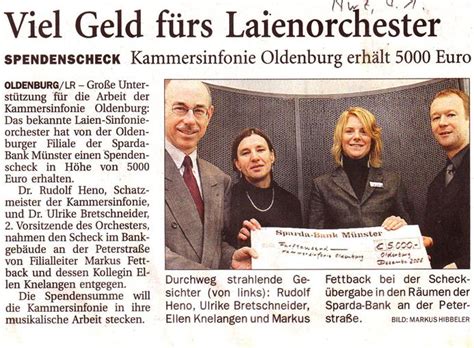 Werden auch sie mitglied und profitieren sie von besonders günstigen angeboten. Sponsoren | Kammersinfonie Oldenburg
