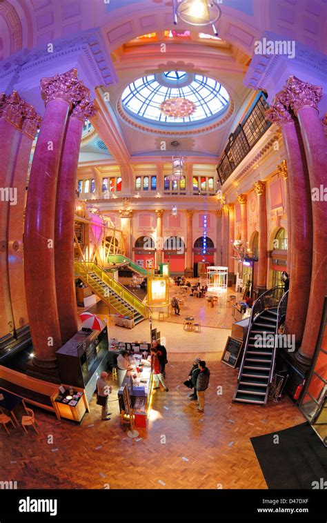 Interior Of The Royal Exchange Building In Manchester Showing The