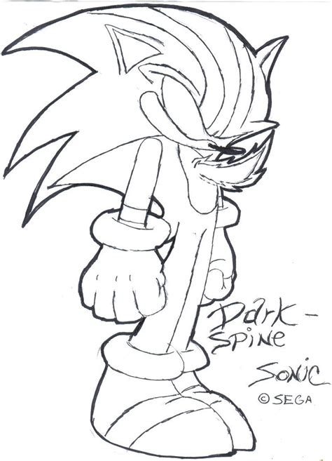 Sonic Coloring Page Dark Super Sonic Coloring Pages Entitlementtrap
