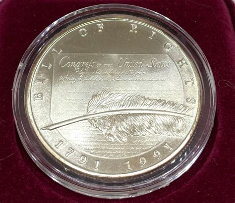 1991 Chrysler Bill Of Rights Silver Coin 1 Oz Silver Property Room