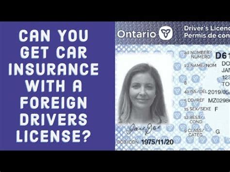 But it's not easy to buy insurance without a driver's license number. Can I get Car Insurance with a Foreign Drivers License? - YouTube