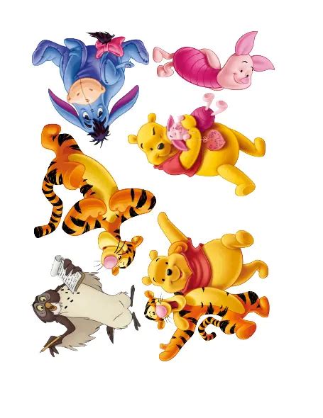 Winnie The Pooh Disney Vinyl Stickers Decals Set Of 6 Matte Finish £4