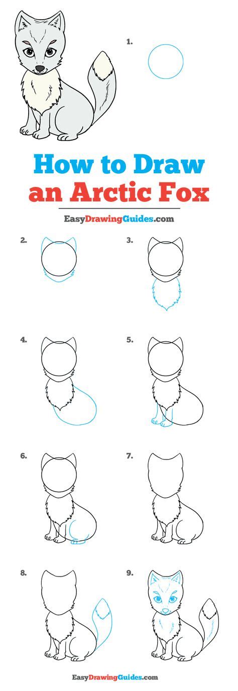 How To Draw An Arctic Fox Уроки рисования Рисовать Рисунки