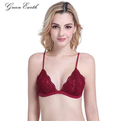 Greenearth Womens Sexy Floral Lace Bra Ultrathin Soft Comfort
