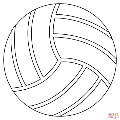 Volleyball Coloring Page Free Printable Coloring Pages
