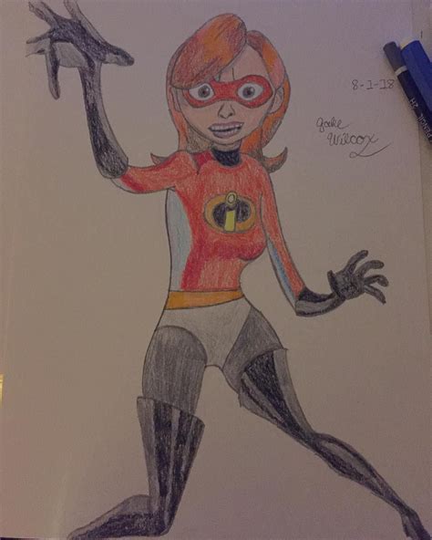 Heres An Elastigirl Split To The Three Suits In Both Incredibles