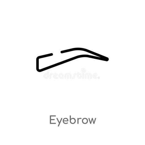 Eyebrow Icon On White Background Simple Element Illustration From