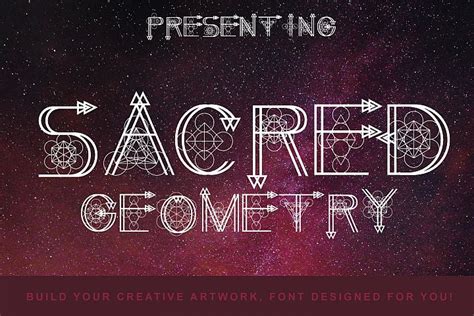 Sacred Geometry Font 230834 Dingbats Font Bundles Sacred