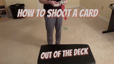 Shoot A Card Out Of The Deck Tutorial Youtube
