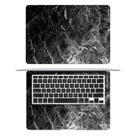 Black Marble Texture Laptop Full Cover Skin For Macbook Sticker Air Pro