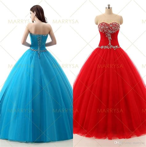 Strapless Beaded Ruffled Ball Gown Quinceanera Dresses 2015 Sweet