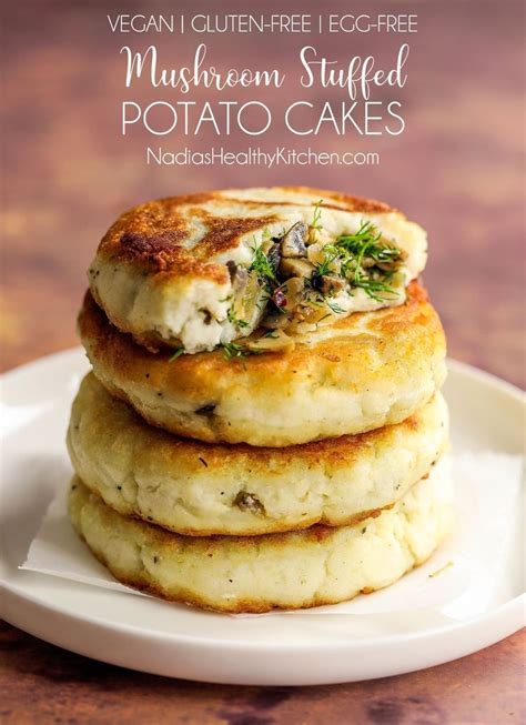 Boil then until they are fork tender. Mushroom Stuffed Potato Cakes - UK Health Blog - Nadia's ...
