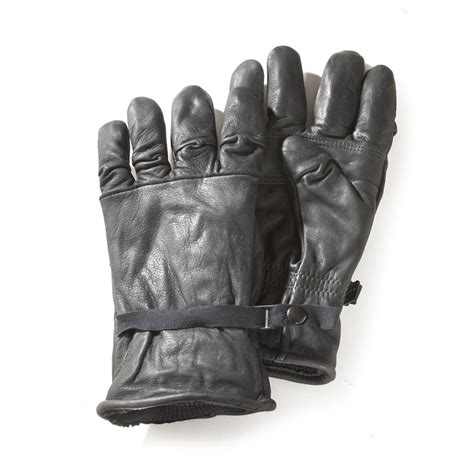 New Us Military Issue Black Leather Gloves 425023 Gloves And Mittens