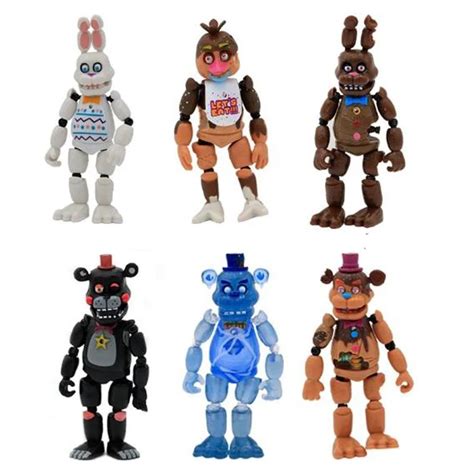 Set Five Night At Freddy Action Figure Fnaf Toys Golden Foxy Bonnie
