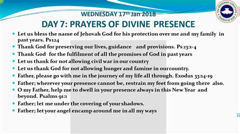 Rccg Fasting And Prayer Points For 2018 First Lap Youtube