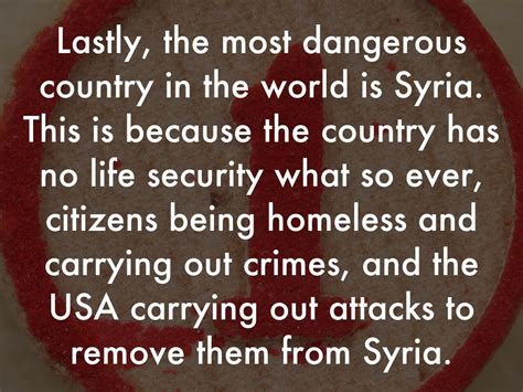 Top 10 Most Dangerous Countries By Evan Ingram