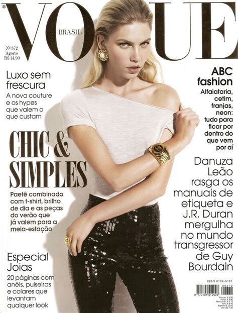 Vogue Brazil August 2009 Aline Weber Vogue Brazil Vogue Brasil