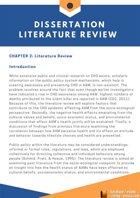 examples of review of literature