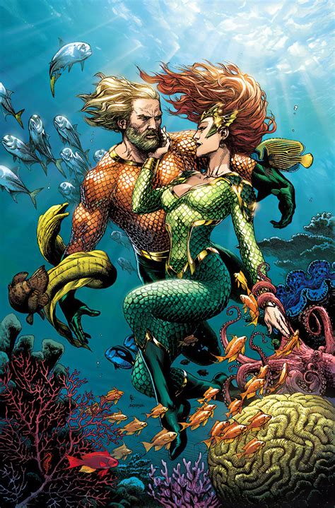 Artwork Aquaman Mera By Gary Frank R Dccomics