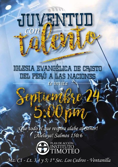 Flyer Diseñado Para La Iglesia Evangelica De Cristo Del Peru A Las