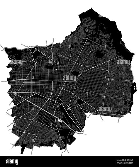 Guadalajara México Mapa Vectorial De Alta Resolución Con Límites De