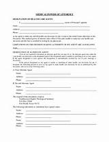 Free Power Of Attorney Form For Medical And Financial Images