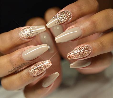 Glitter Gel Nails Champagne Pics Nails Ubicaciondepersonascdmxgobmx