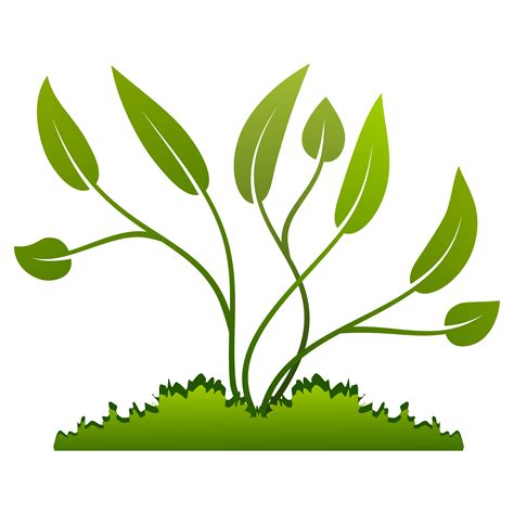 Plants Growing Out Of The Ground Vector Clipart Image Free Stock
