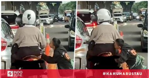 Viral Bocah Pegang Hingga Cium Pemotor Wanita Di Bandung Polisi