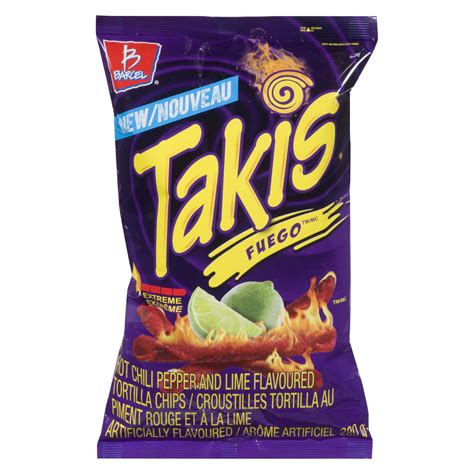 Barcel Takis Rolled Tortilla Chips Fuego Hot Chili Pepper And Lime Extreme G Powell S