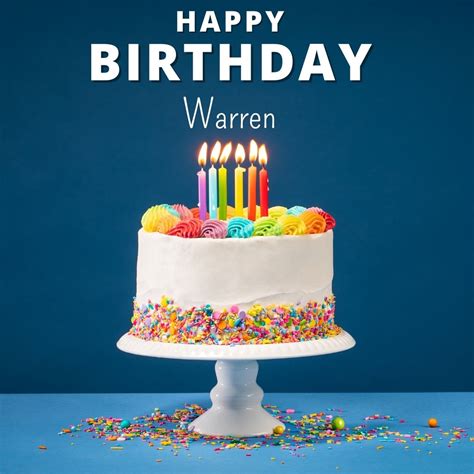 100 Hd Happy Birthday Warren Cake Images And Shayari