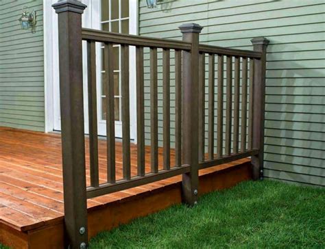 Deck railings here describes the whole device placed beside your decking to prevent anyone from diminishing: Trex Deck Railing Installation | Home Design Ideas