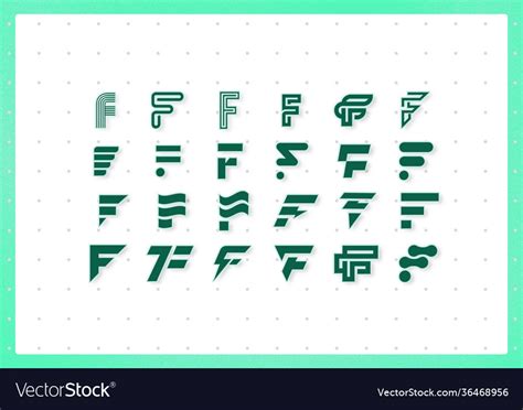 24 Alphabet Monogram Designs Royalty Free Vector Image
