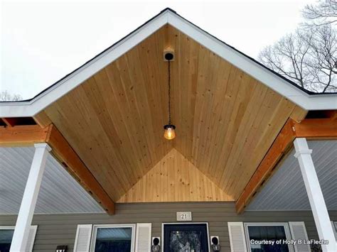 Stained Pine Beadboard Ceiling Taraba Home Review